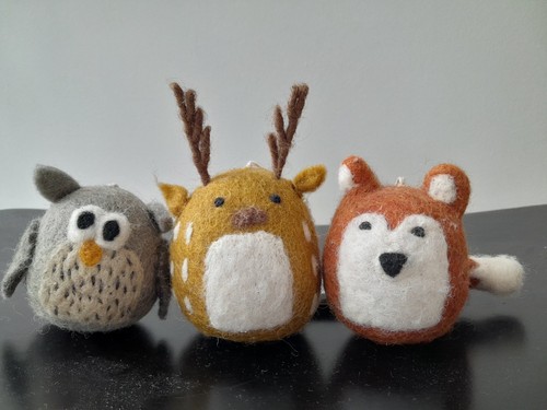 Waldtiere filz fuchs hirsch - fuchs,