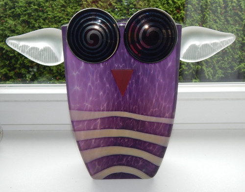 Borowski glas vase uhu - uhu, eule