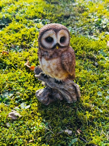 Gartenfigur eule uhu - gartenfigur, auf