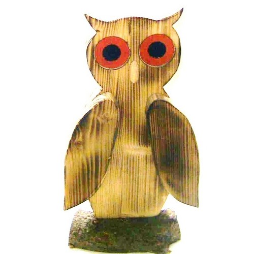 Deko eule aus holz - eule, 30cm