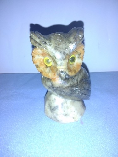 Vintage alabaster eule - vintage,