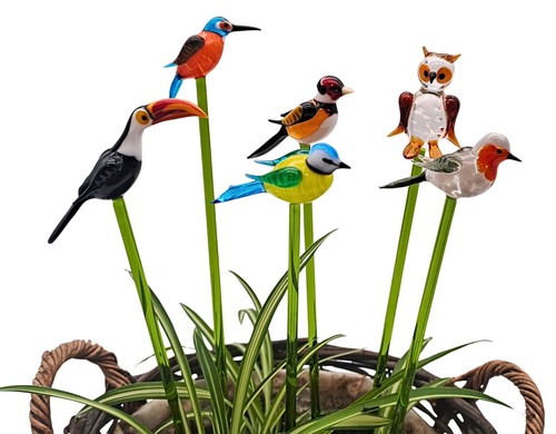 Pflanzenstecker mit vogel - pflanzenstecker,