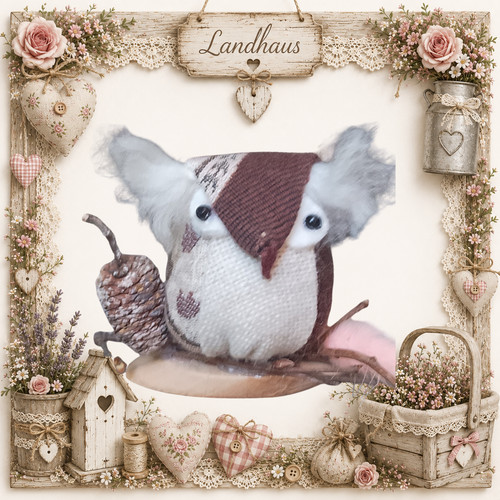 Landhaus eule handarbeit - landhaus-eule, ♥
