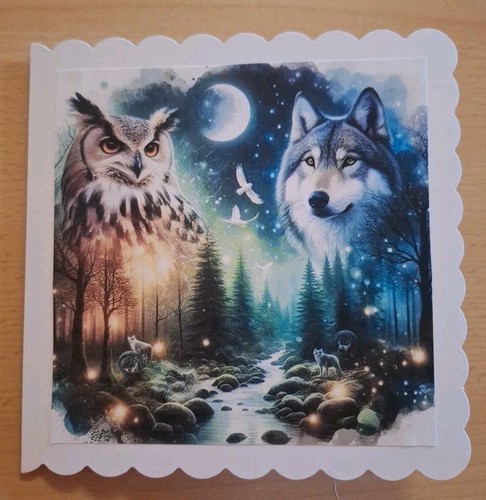 Grusskarte wolf - grusskarte, 🐺