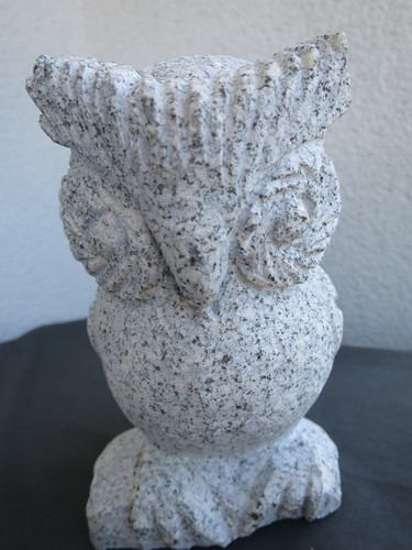 Steinfigur eule granit cm - eule, h=16