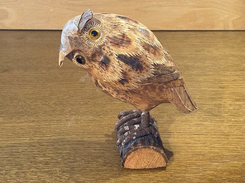 Figur eule kauz aus - eule/kauz, holz