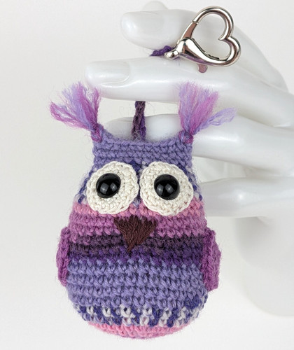 Amigurumi anhänger eule - anhänger,