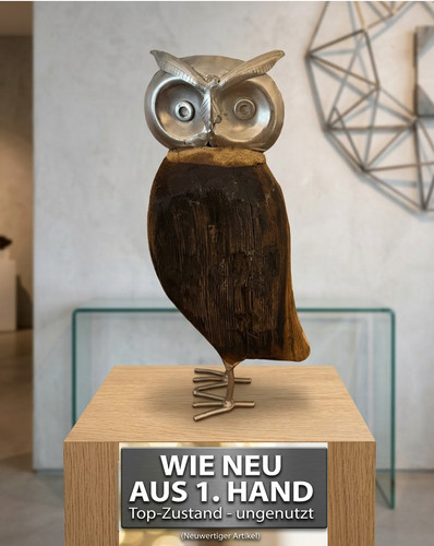 Eule aus altholz - eule,