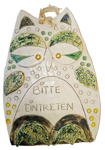 Türschild keramik handarbeit - türschild,