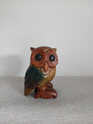 Holz eule uhu handarbeit - eule,