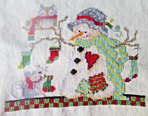 Schneemann mit eule fertig - mit,
