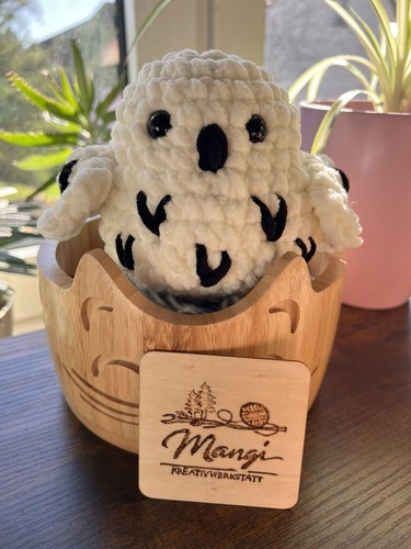 Amigurumi schneeeule fluffy - amigurumi, schneeeule,